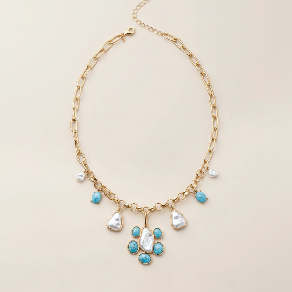 Sea Petals Statement Necklace