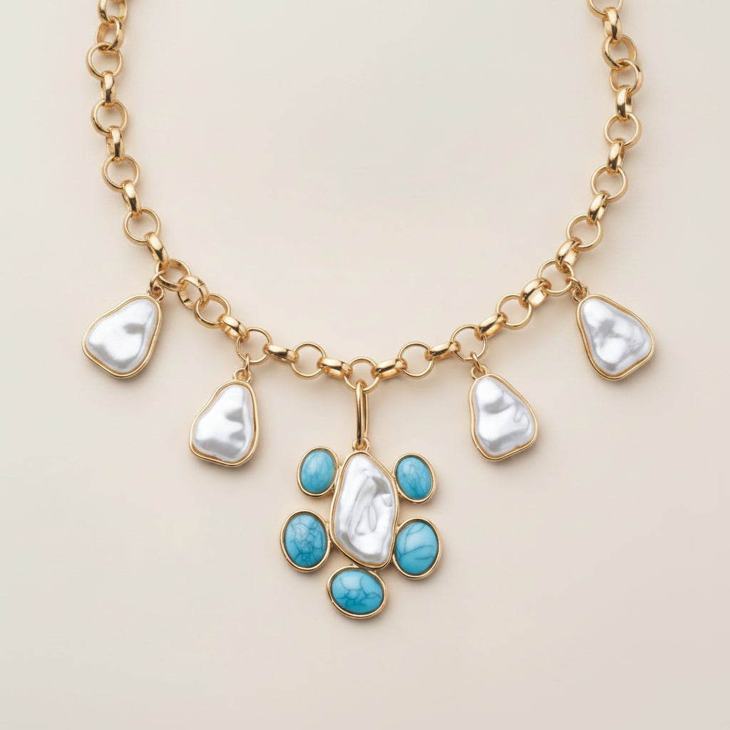 Sea Petals Statement Necklace