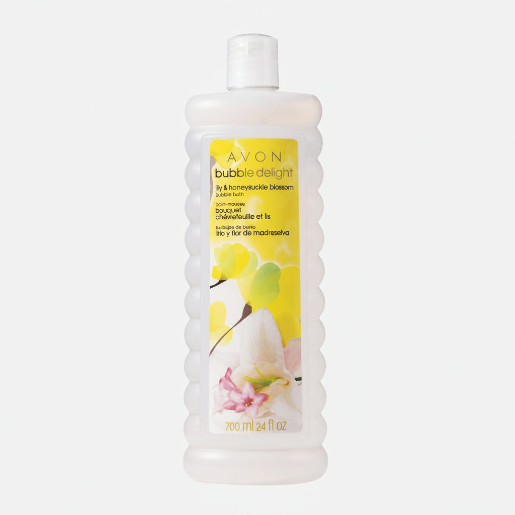 Avon Bubble Delight Lily & Honeysuckle Blossom Bubble Bath 700ml.