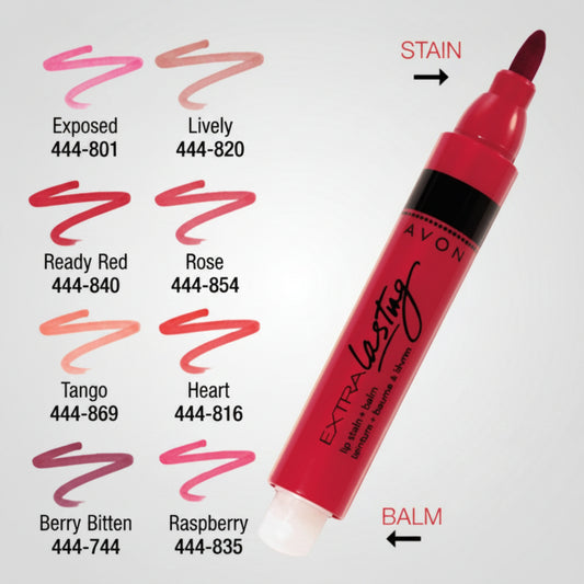 Avon Extra Lasting Lip Stain + Balm | Lively