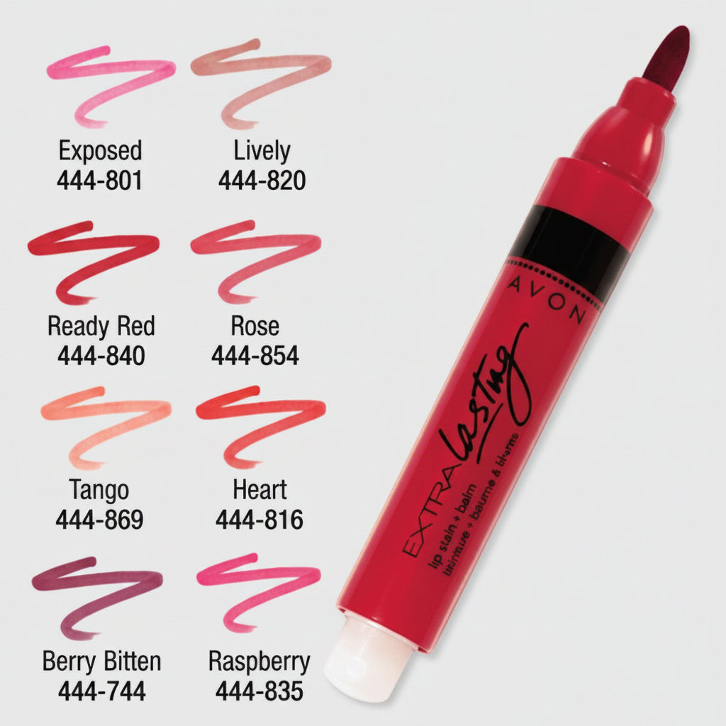 Avon Extra Lasting Lip Stain + Balm | Berry Bitten