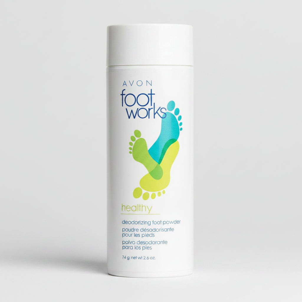 Avon Foot Works | Professional Healthy Deodorizing & Absorbent Foot Powder - 75g