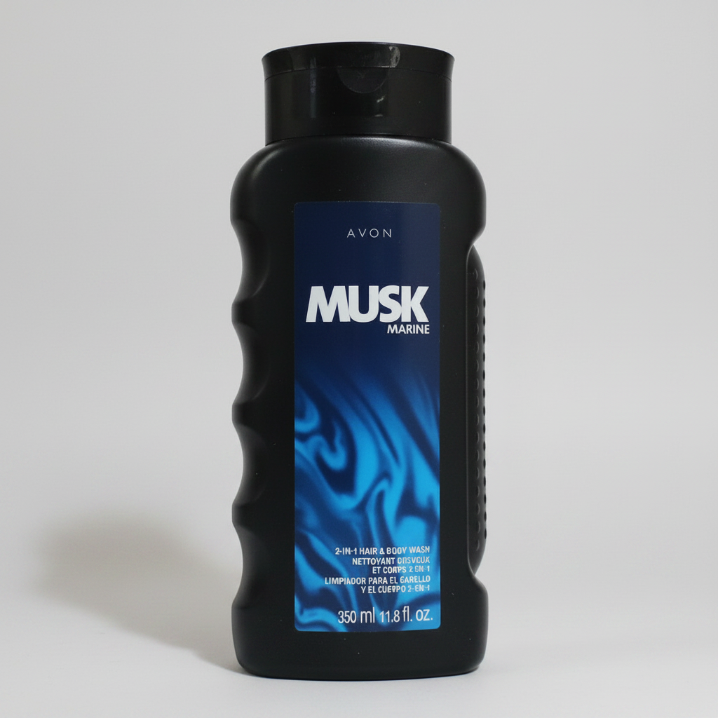 Avon Musk Marine for Men 2-in-1 Hair & Body Wash 350ml