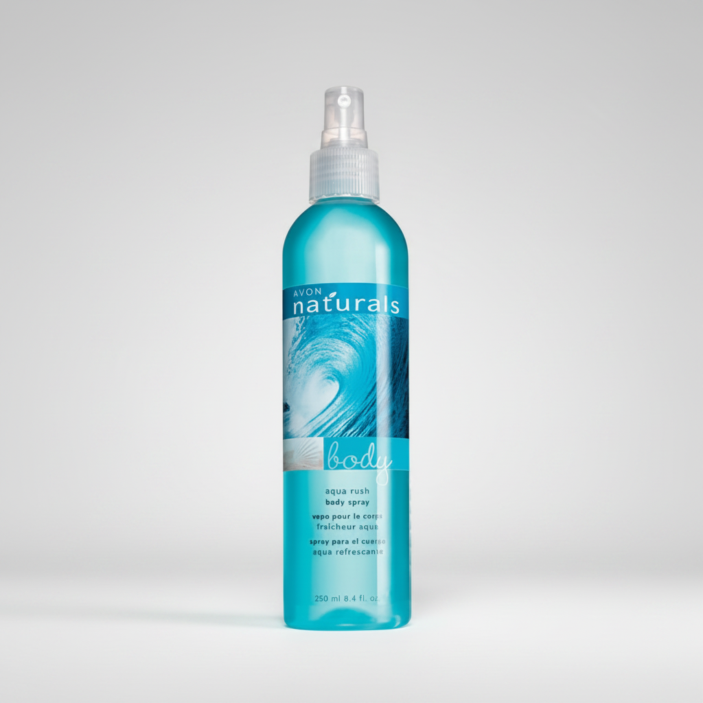 Avon Naturals Aqua Rush Body Spray | 250ml | Cool & Crisp Refreshing Fragrance Mist