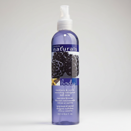 Avon Naturals Blackberry & Vanilla Body Spray | 250ml | Sweet & Warm Fragrance Mist