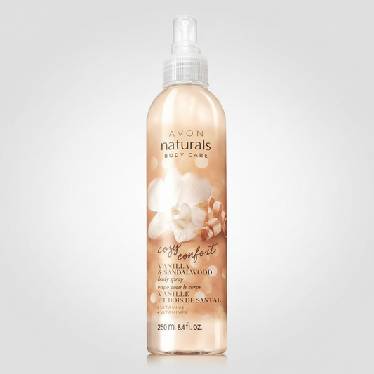 Avon Naturals Cozy Vanilla & Sandalwood Body Spray 250ml
