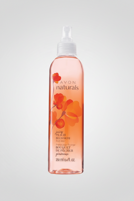 Avon Naturals Juicy Peach Blossom Body Mist | 250ml | Refreshing Fruity Fragrance Spray