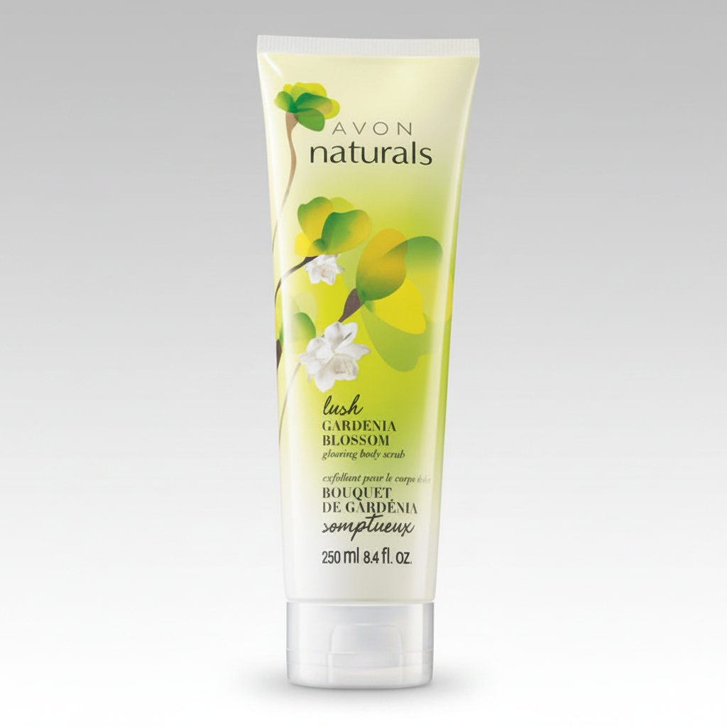 Avon Naturals Lush Gardenia Blossom Glowing Body Scrub 250ml