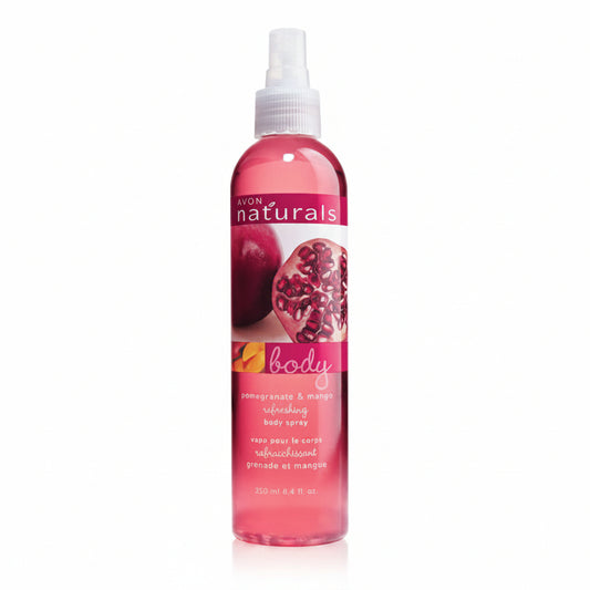 Avon Naturals Pomegranate & Mango Body Spray | 250ml | Tropical & Refreshing Mist
