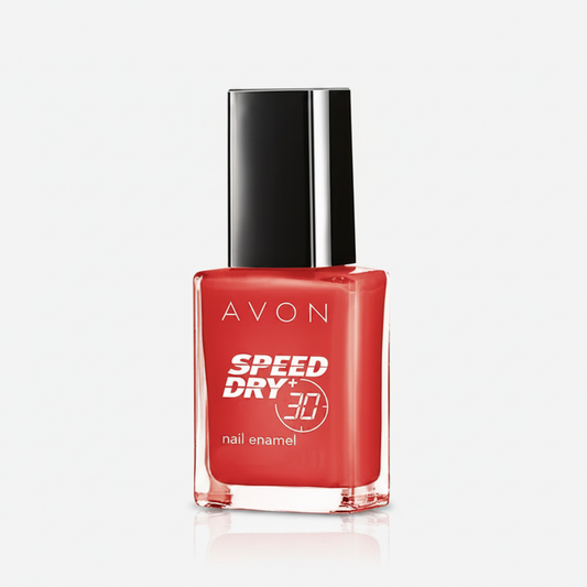 Avon Speed Dry + | Professional Fast-Drying Nail Enamel - Mambo Melon (High-Gloss Finish)