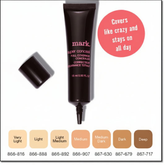 Mark. By Avon Super Conceal Full Coverage Concealer | Dark